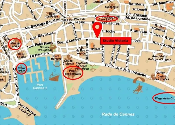 Daire Frgk Victoria 4 1br Terrace, Ac & Ultra-fast Wi-fi Cannes